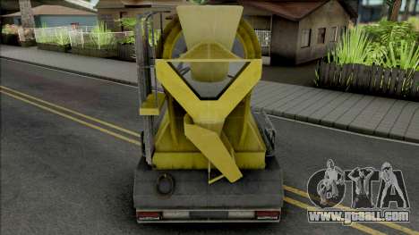 Cement Mixer Trailer Yellow for GTA San Andreas