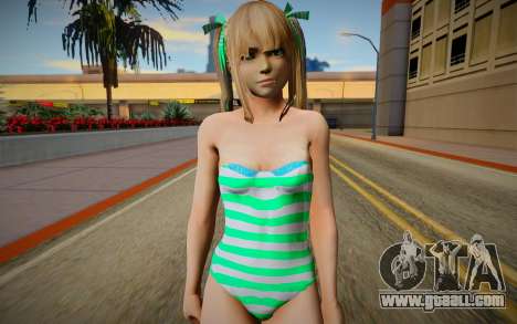 Nagis Marie Rose with fixed hairs green-eyed in for GTA San Andreas