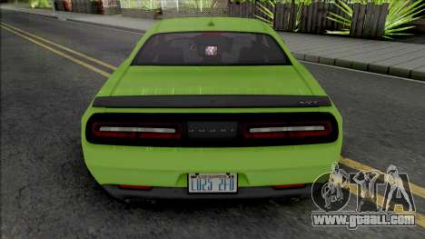 Dodge Challenger SRT Hellcat [Fixed] for GTA San Andreas