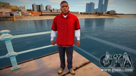 Franklin in a red shirt for GTA San Andreas
