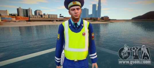 DPS inspector in yellow vest