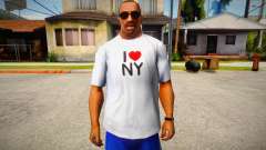 T-shirt I love NY for GTA San Andreas