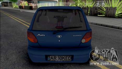 Daewoo Matiz (Romanian Plate) for GTA San Andreas