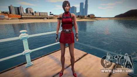 Ada Wong red short dress for GTA San Andreas
