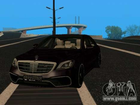 Mercedes-Benz S63 AMG 2018 MY for GTA San Andreas