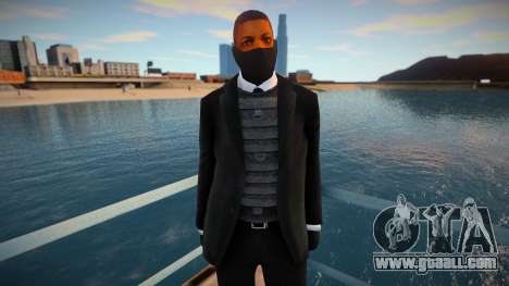 New security guard in a mask for GTA San Andreas