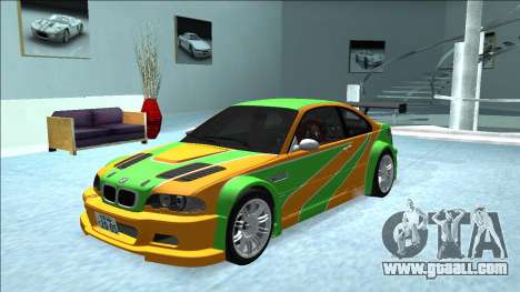 BMW M3 GTR Skin IvanCorn for GTA San Andreas