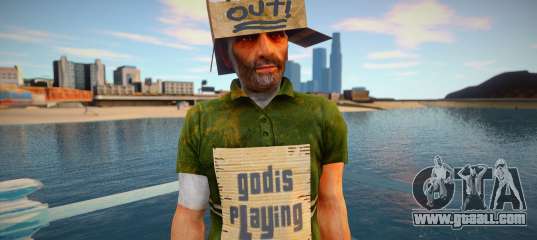 Homeless beggar