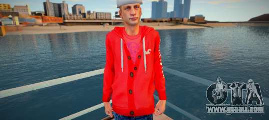 The guy in the red hoodie