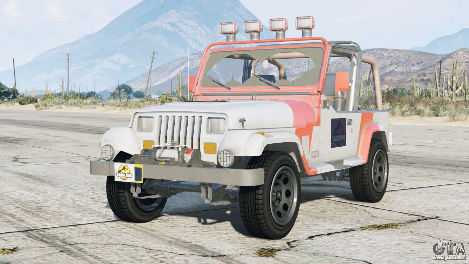 Jeep Wrangler Jurassic Park (YJ) 1993〡add-on for GTA 5