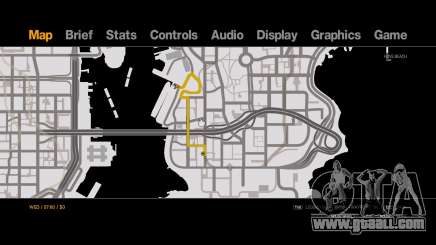 Old-Gen V Style Black on White Radar - Minimap for GTA 4