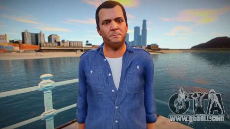Michael in a blue shirt for GTA San Andreas
