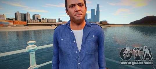 Michael in a blue shirt