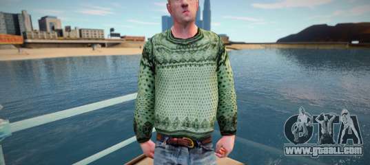Russian man in a sweater (good skin)
