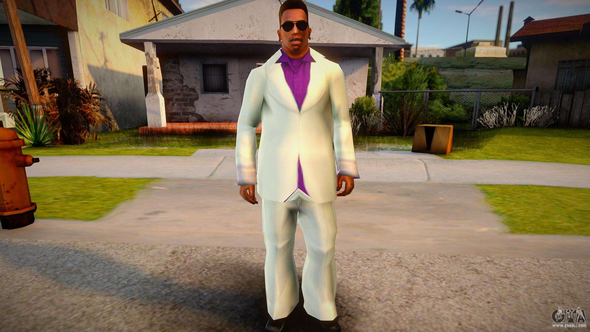 Lance Vance white suit for CJ for GTA San Andreas