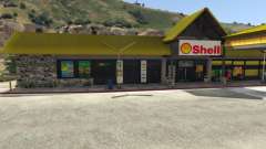 Shell Gas Station and Subway on Rest Area for GTA 5