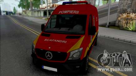 Mercedes-Benz Sprinter Scafandrii Pompierii for GTA San Andreas