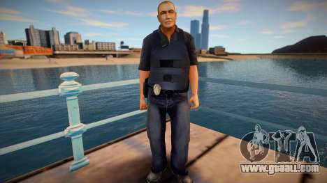 Policeman in a bulletproof vest for GTA San Andreas