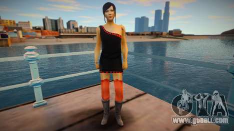 Asian girl black dress for GTA San Andreas