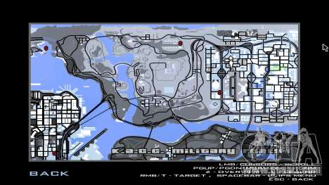 Winter game map for GTA San Andreas