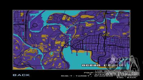 Map in sepia for GTA San Andreas