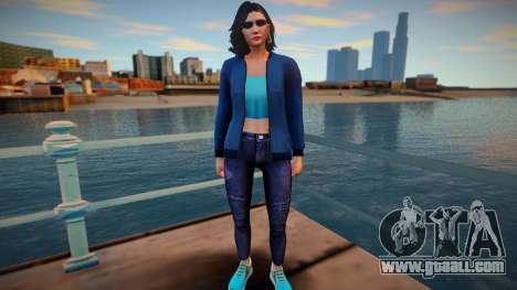 GTA Online Skin Ramdon Female Asian 1 Fashion v2 for GTA San Andreas