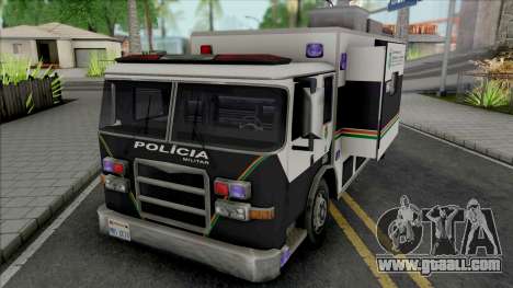 Operational Mobile Base Truck PMCE for GTA San Andreas