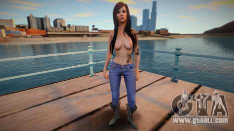 Skyrim Girl Monki Combat 2 Topless for GTA San Andreas