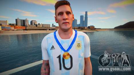 Lionel Messi Argentina T-Shirt - Medal 2021 for GTA San Andreas