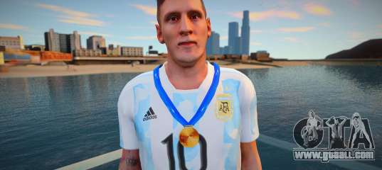 Lionel Messi Argentina T-Shirt - Medal 2021