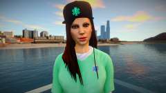 Girl in a green jacket for GTA San Andreas