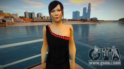 Asian girl black dress for GTA San Andreas