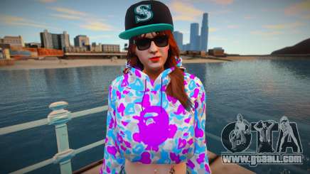 GTA Online Skin Ramdon Female Afther 5 Diva v2 for GTA San Andreas