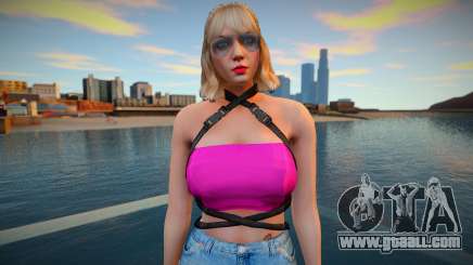 GTA Online Skin Ramdon Rubia 9 Fashion Casual v2 for GTA San Andreas