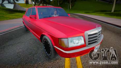 1990 Mercedes-Benz S Class (Low Poly) for GTA San Andreas