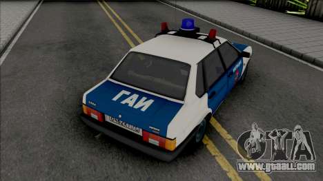 VAZ-21099 Moscow Militia of the 90s for GTA San Andreas