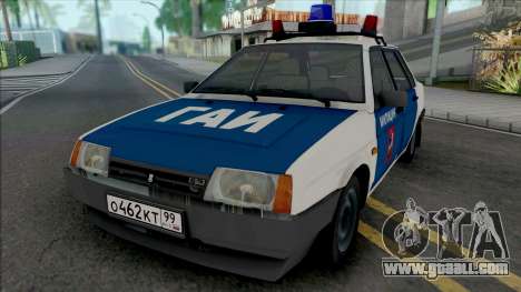 VAZ-21099 Moscow Militia of the 90s for GTA San Andreas