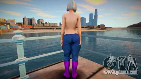 KOF Soldier Girl Different - Topless Blue 3 for GTA San Andreas