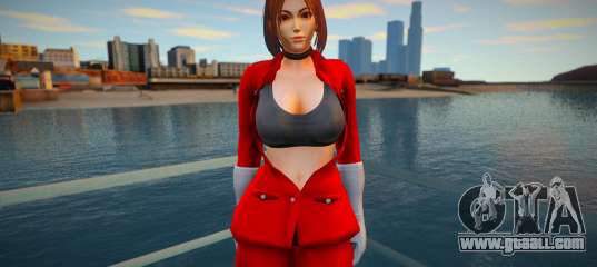 KOF Soldier Girl - RED Brown hair 5