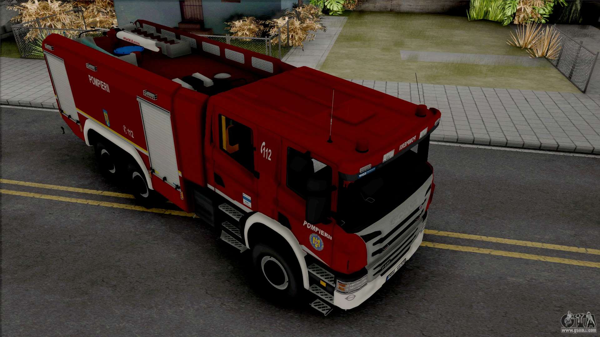 Scania P450 Pompierii For Gta San Andreas