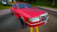1990 Mercedes-Benz S Class (Low Poly) for GTA San Andreas