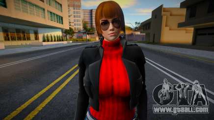 DOA Kasumi Asian Red Jacket for GTA San Andreas