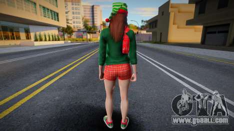Girl in New Year's clothes 3 for GTA San Andreas
