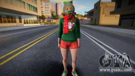 Girl in New Year's clothes 3 for GTA San Andreas