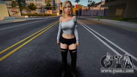 Parasit3 City Blonde Girl Skin 1 for GTA San Andreas