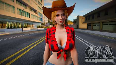 DOA Tina Armstrong Vegas Cow Girl Outfit Count 1 for GTA San Andreas