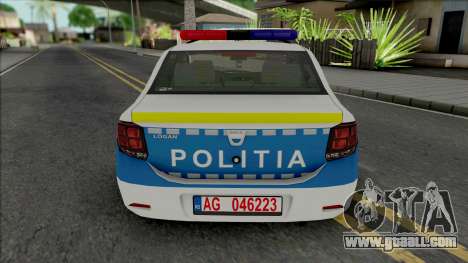 Dacia Logan 2020 Politia for GTA San Andreas