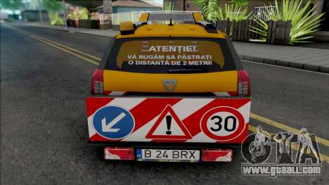 Dacia Logan MCV 2018 Road Control for GTA San Andreas