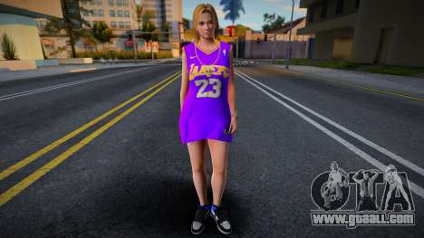 Tina Armstrong Fashion Lakers Ourstorys Jersey 1 for GTA San Andreas
