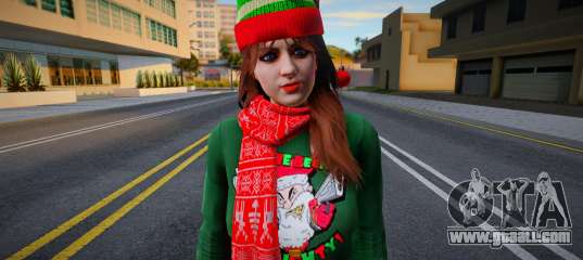Girl in New Year's clothes 2